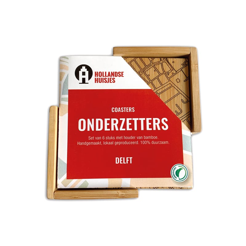 Onderzetters Delft (bamboe) — product photo